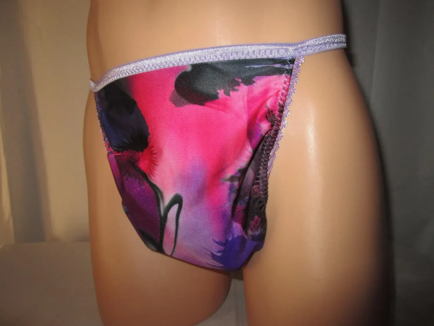3 Pairs of G-Strings, Large Front for Men, Fits Hip Size S 32-35&quot;