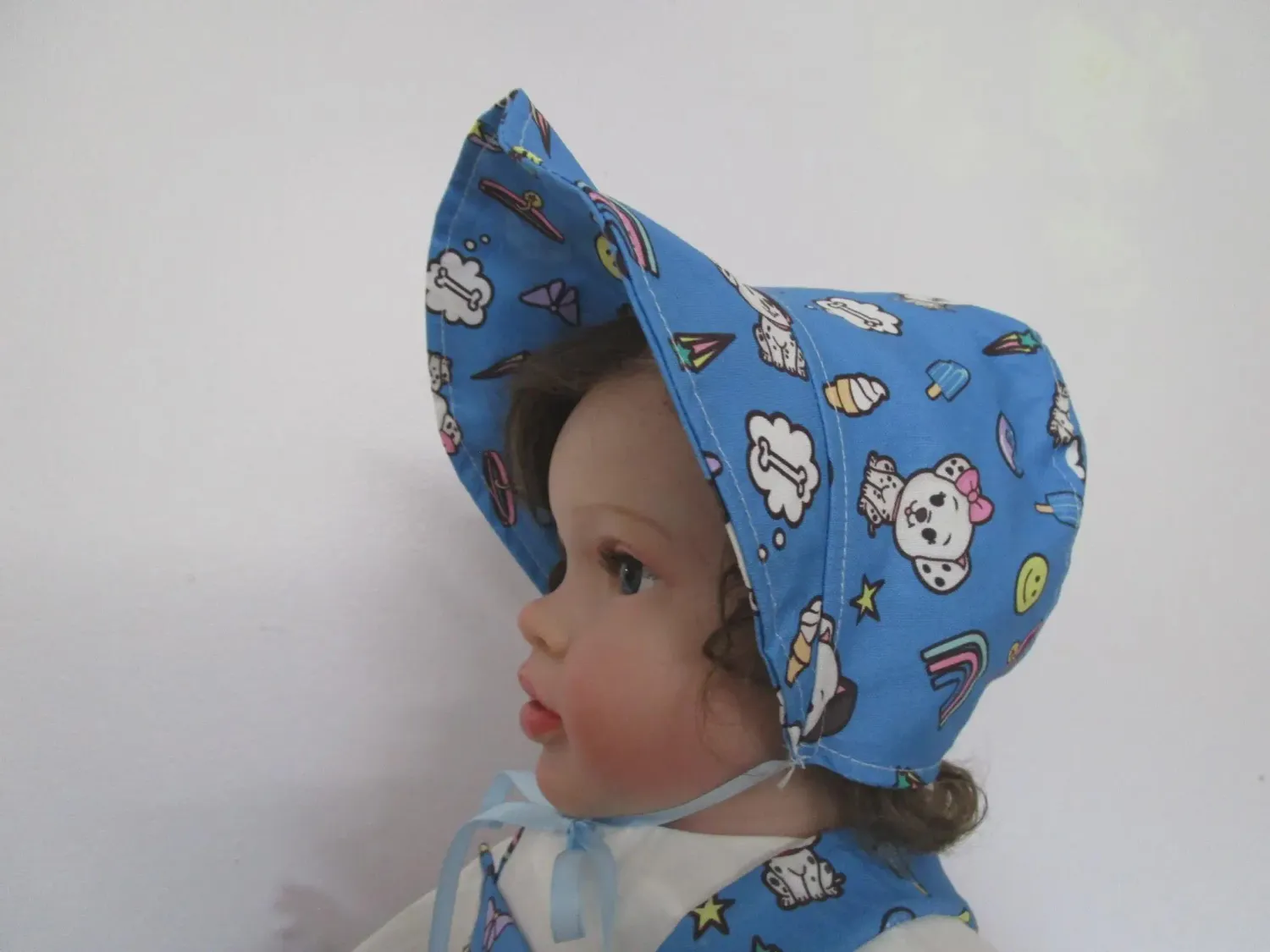 Children&#39;s Bonnet, Handmade Sun Hat, Toddler&#39;s Cap, Juvenile Cotton Sun Bonnet, Baby Shower gift, Tot&#39;s and Children