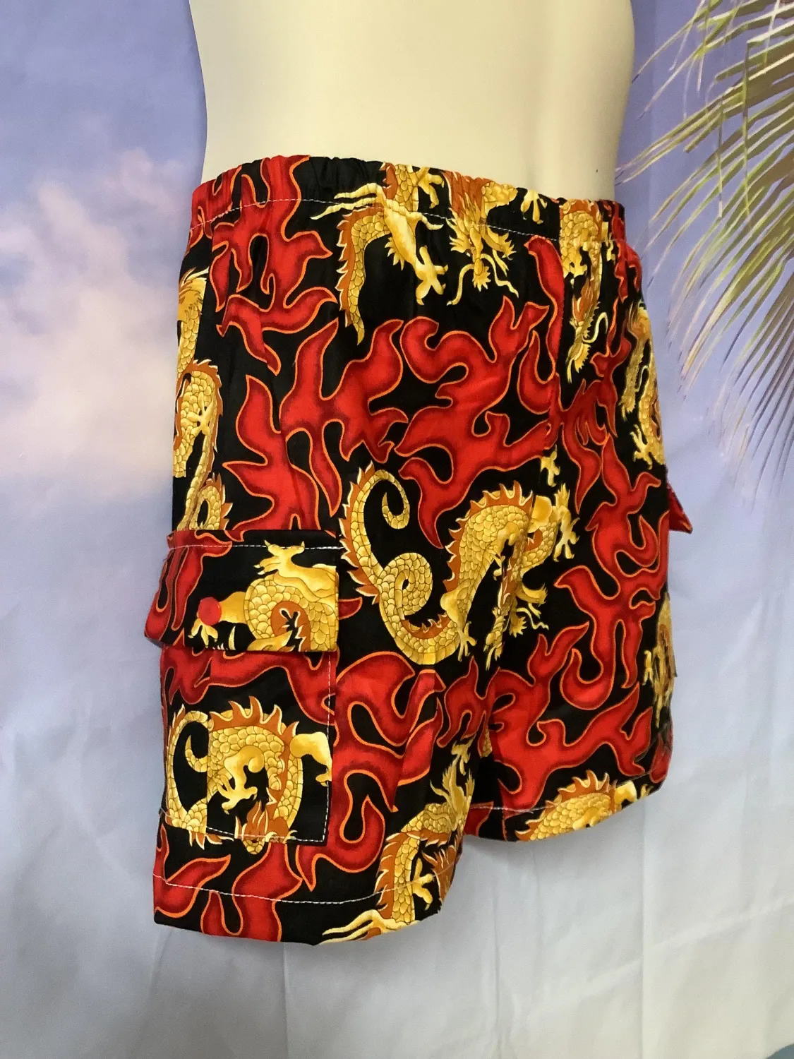 Cotton Juvenile Prints Mens Boxer Shorts, 2 Pockets, 5&quot; Inseam