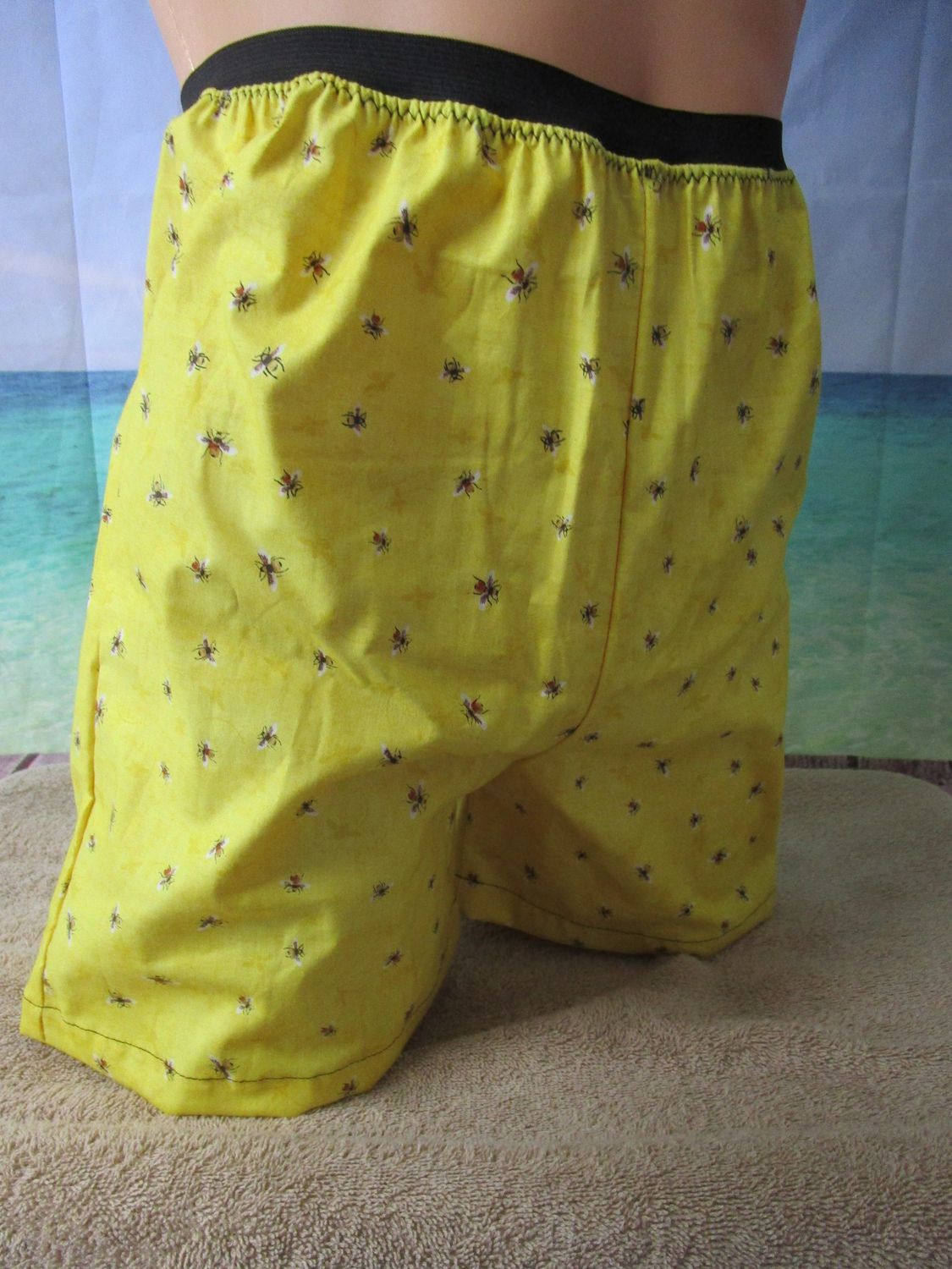 Cotton Juvenile Prints Mens Boxer Shorts, Elastic Waistband, No Fly, 5&quot; Inseam