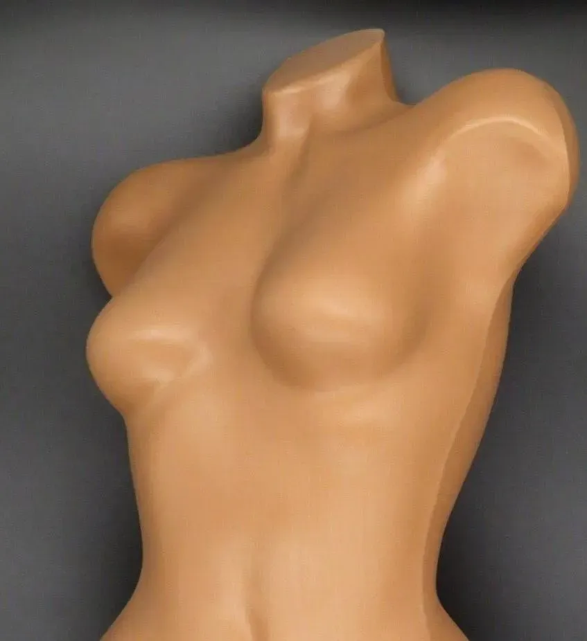 Gently Used Torso Flesh Tone Female Posing, Standing, Mannequin