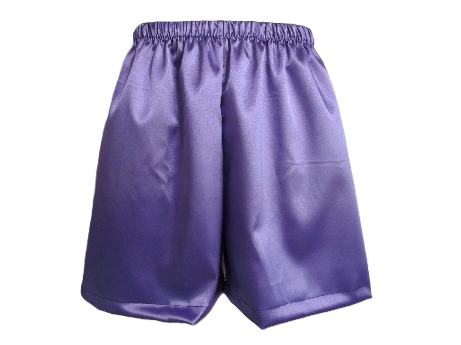 2-Layer Satin Boxer Shorts, Medium Man Front, No Fly, 2, 4 or 6&quot; Inseam.