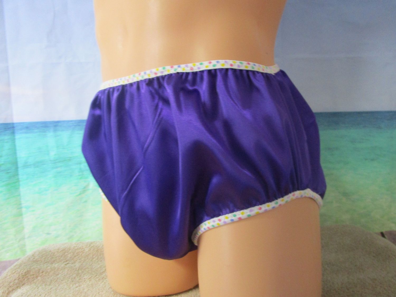 Brushed Knit Classic Rear Brief, 5&quot; Sides, Medium Man Front, Picot Trim