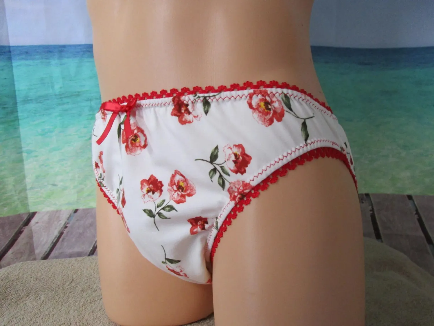 Brushed Knit Prints Bikini, Bow--Limited time Colors