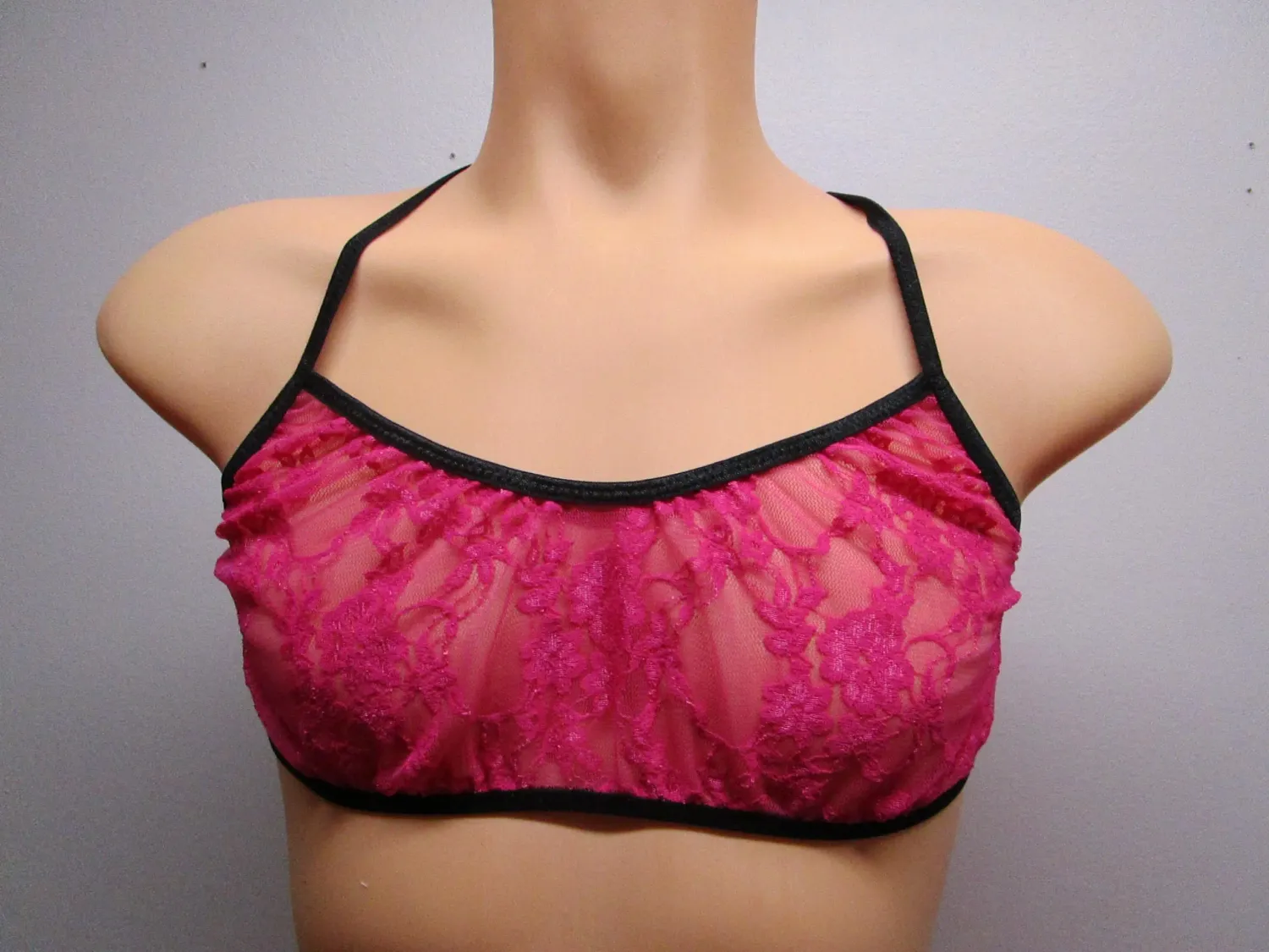 Floral Oval Lace, Training Bra, Flat Front Bralette, FOE Trim