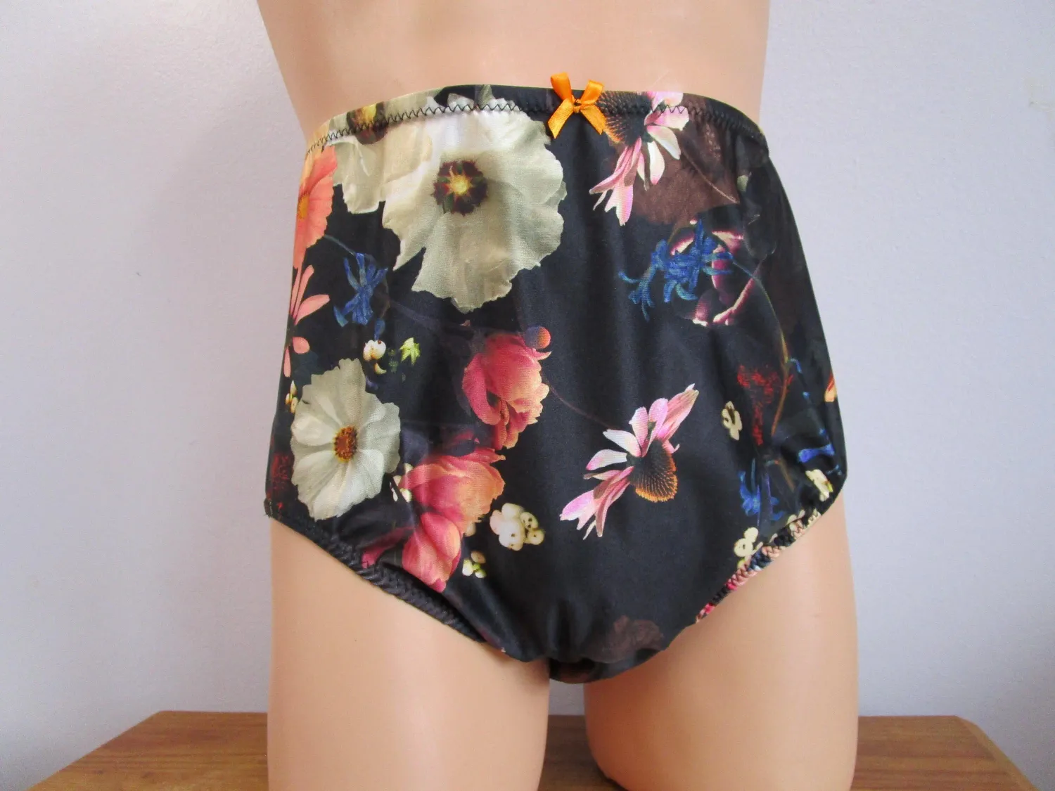 Spandex Prints High Waist Brief, 8&quot;, Medium Man Front, NEW Colors