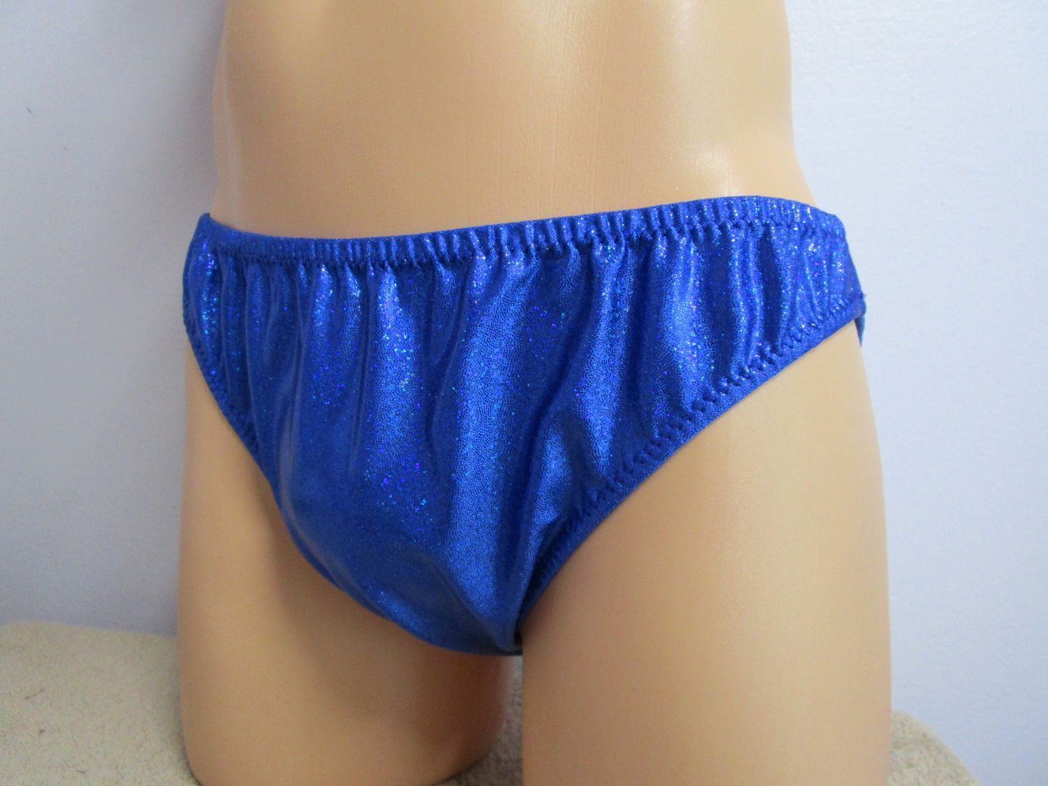 Metallic Dot Spandex Bikini, Medium Man Front