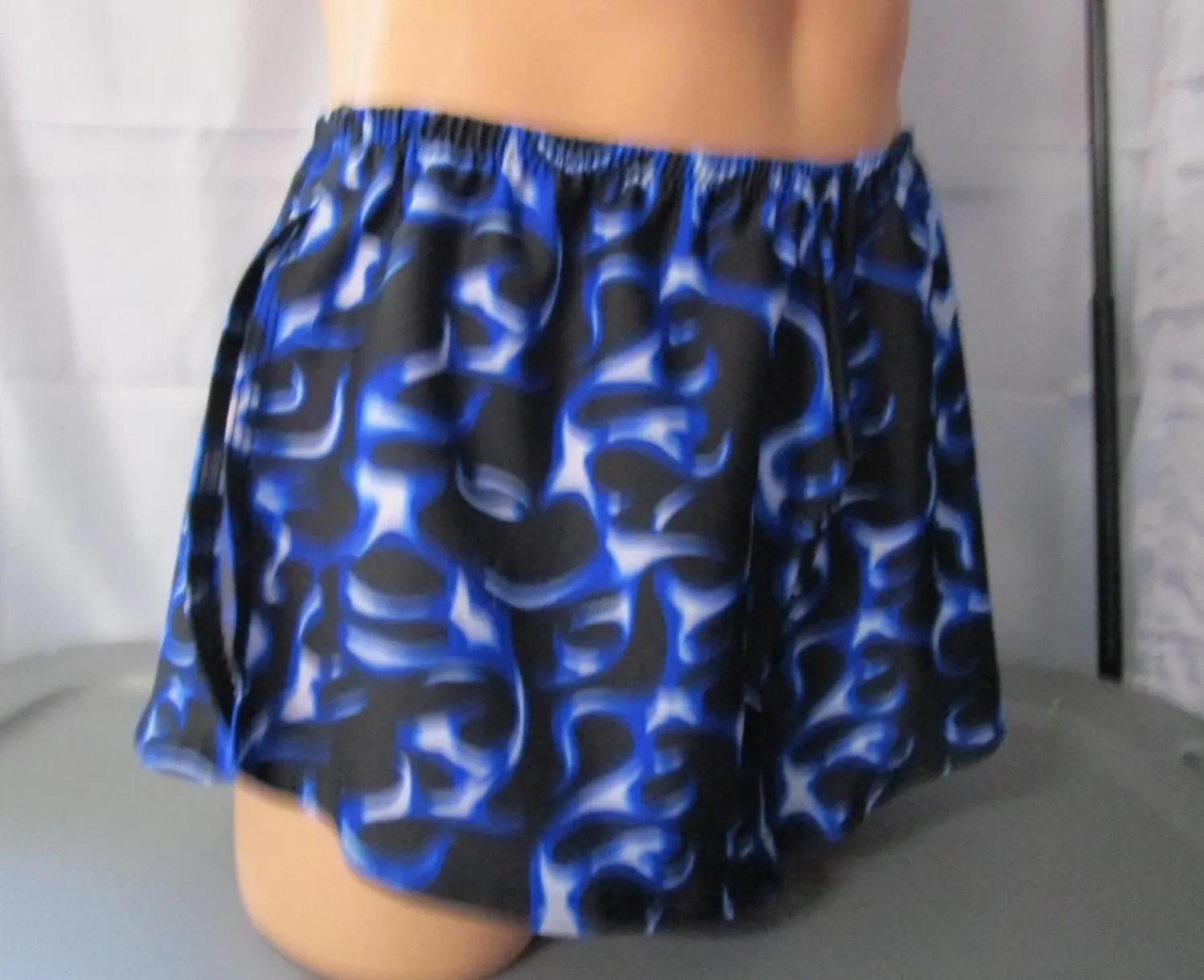 Nylon Spandex Prints Boxer Shorts, Medium Man Front