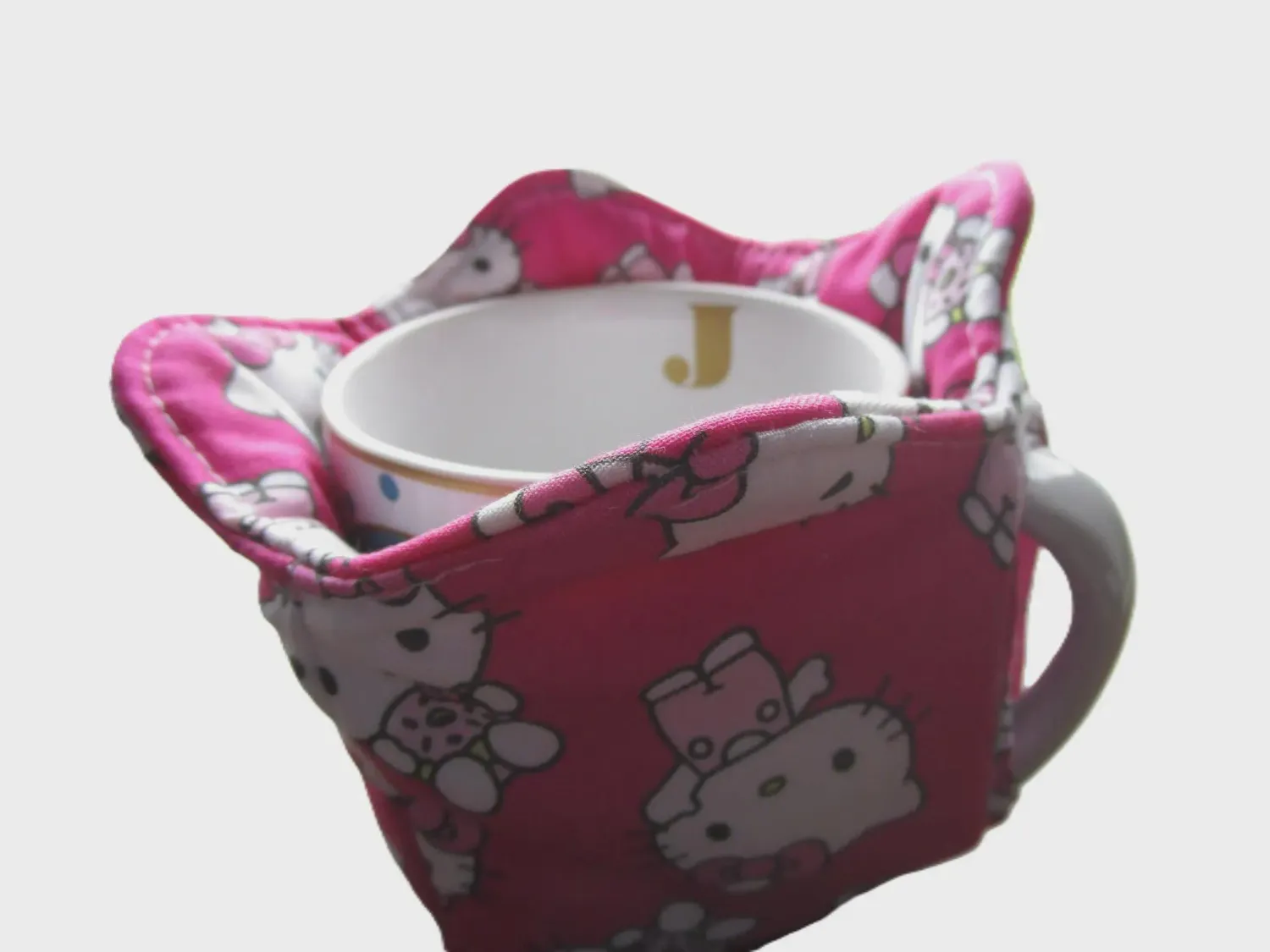 Set of 2  Cup Cozy, Keeps Hands from Getting Burned, or from getting Cold