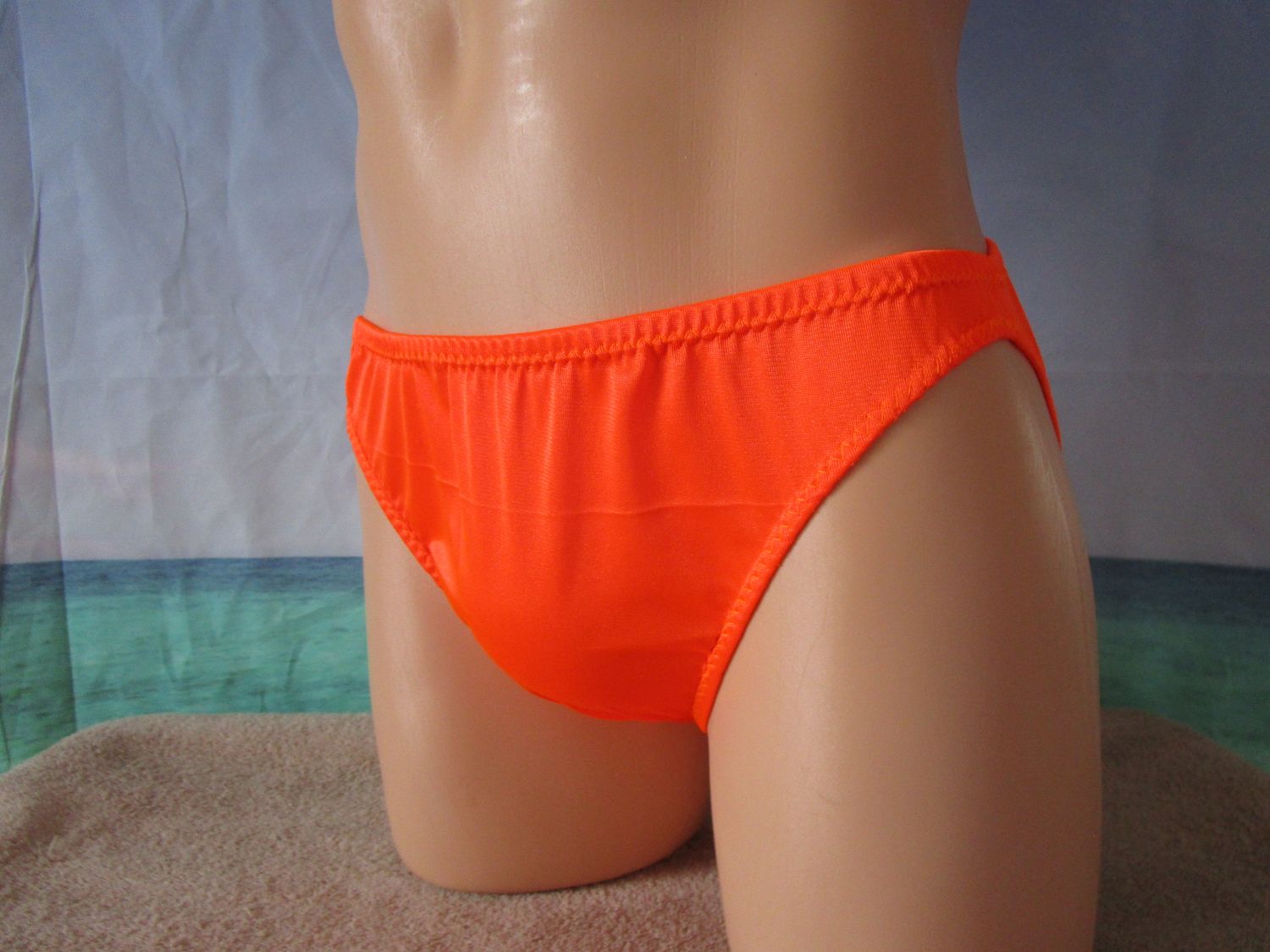 Nylon Spandex Bikini, Medium Man Front