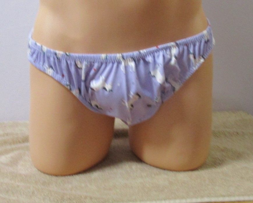 Cotton Knit Prints Bikini, Low Rise, Medium Man Front, No Trim