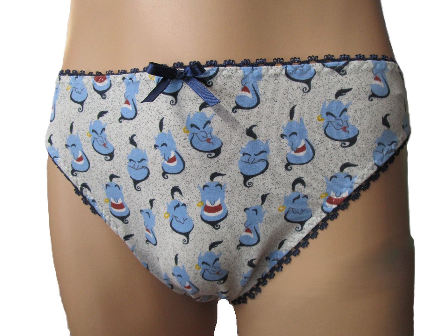 Cotton Knit Prints Hipster Brief, 3&quot; Sides Medium Man Front, Picot Trim