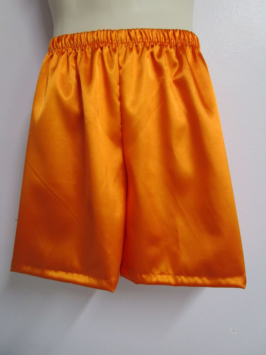 Satin Boxer Shorts, Medium Man Front, No Fly, 2, 4 or 6&quot; Inseam.