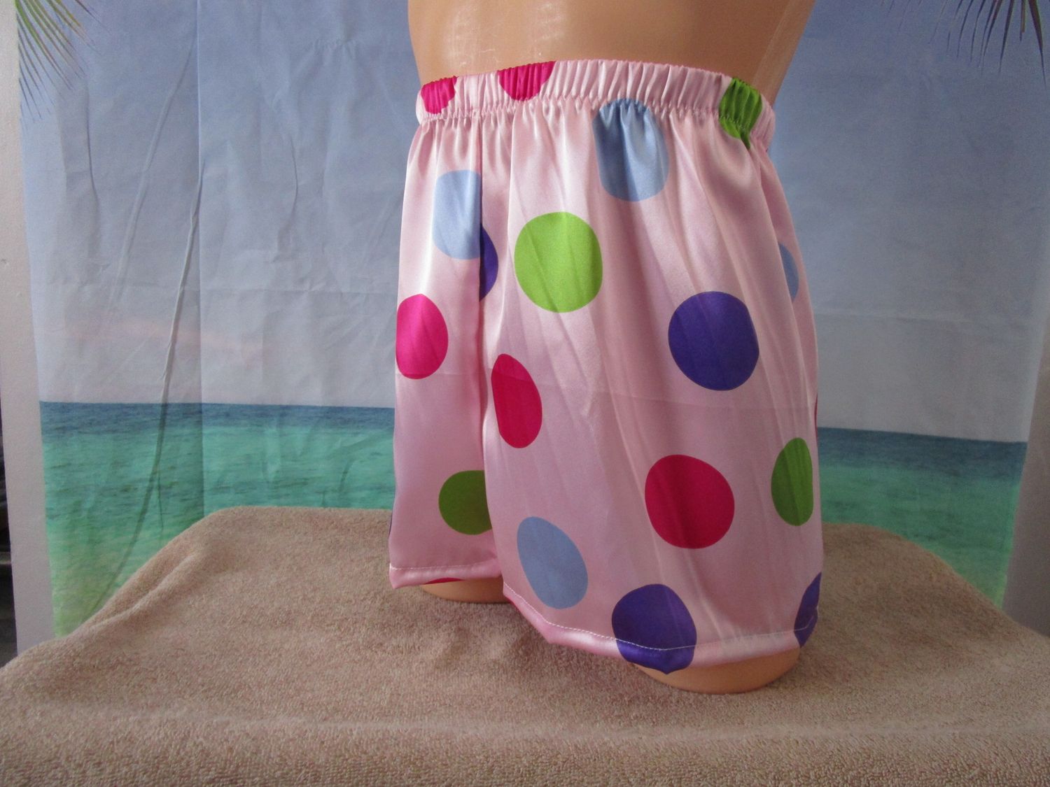 Satin Prints Boxer Shorts, Medium Man Front