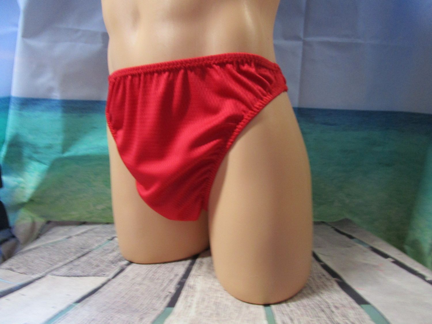 Coolmax-Dimple Mesh Thong, Medium Man Front