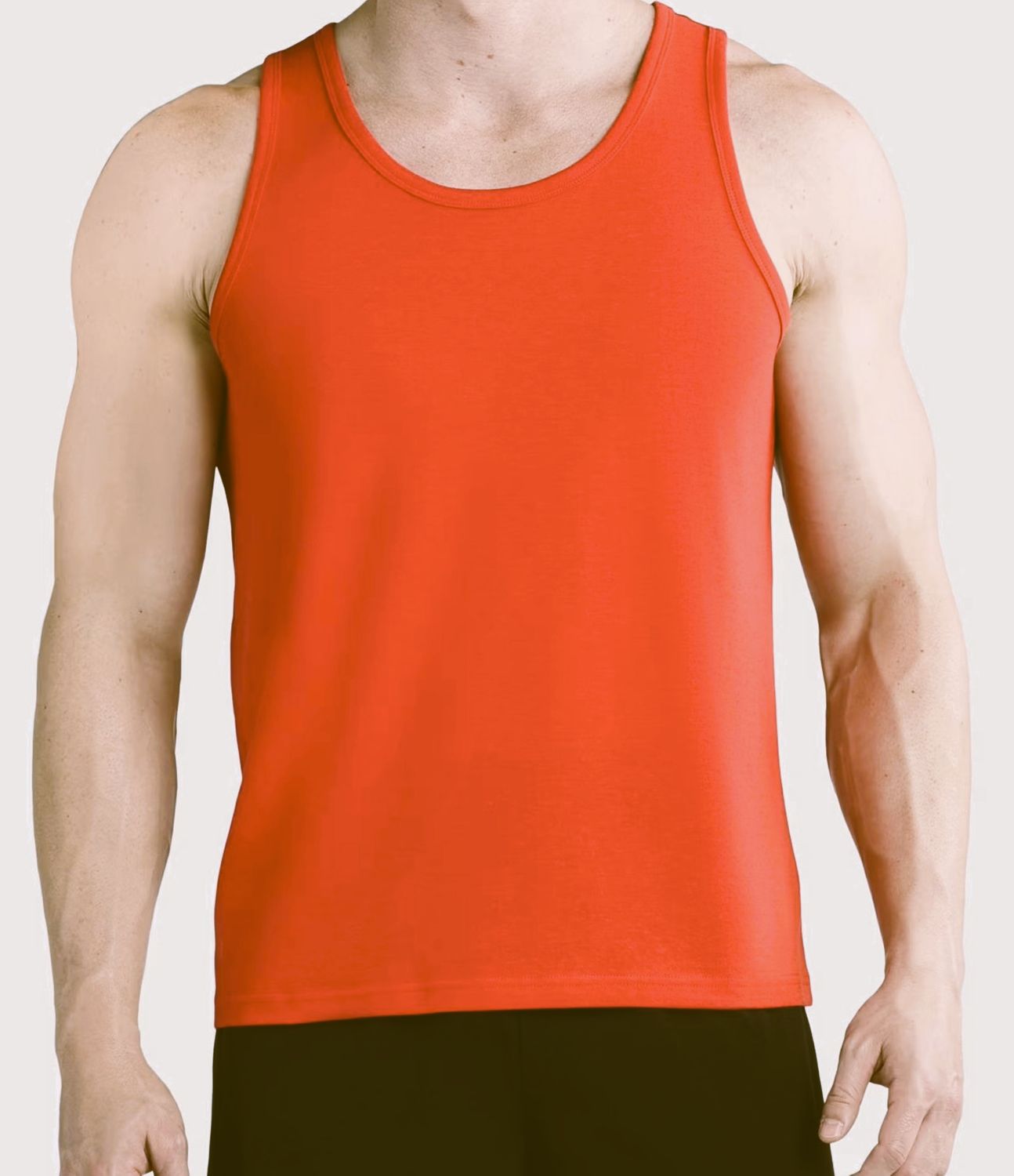 Nylon Spandex Tank Top for Men, XS-5X Sizes