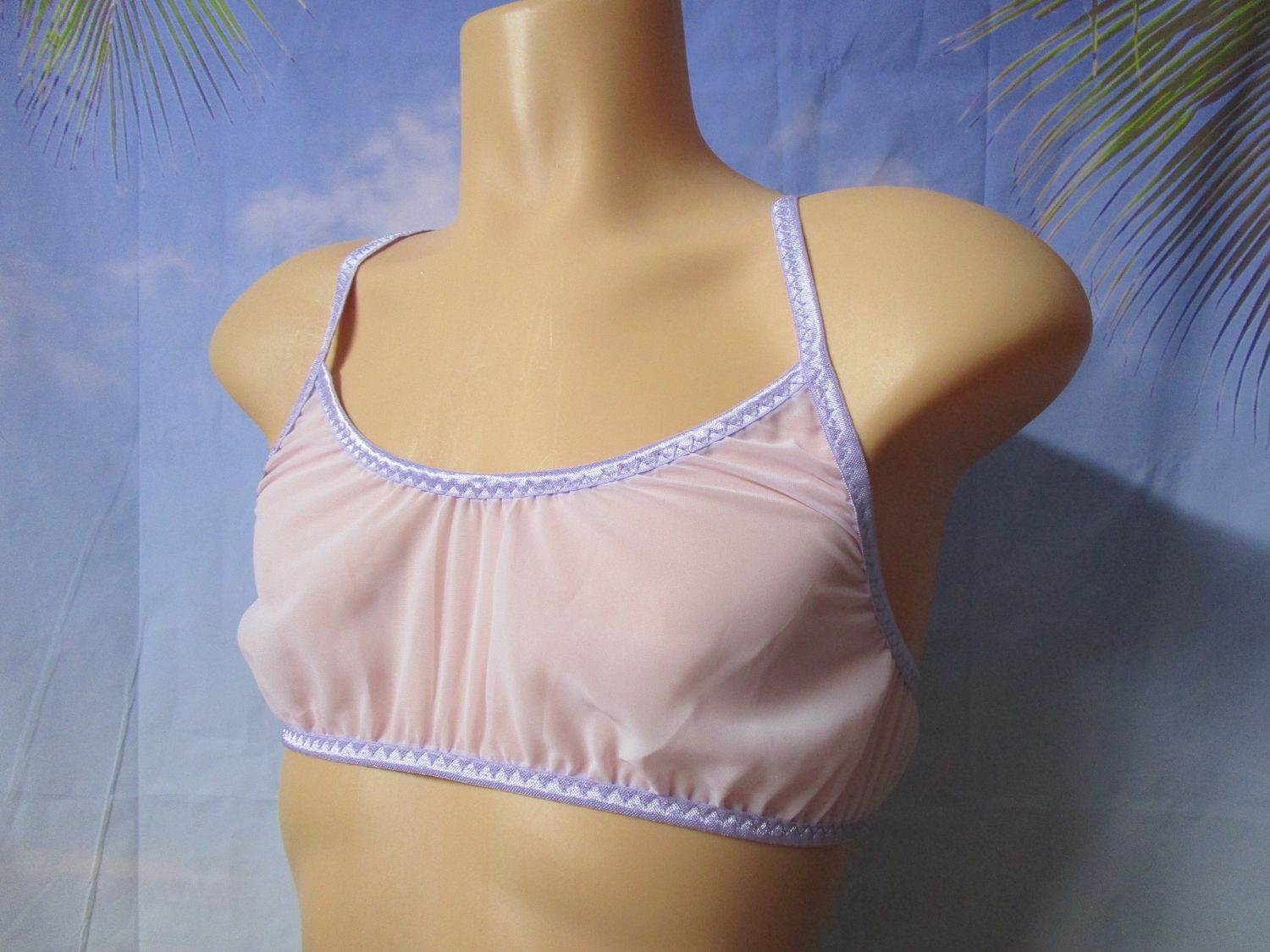 Chiffon Training Bra for Men - Color Trim