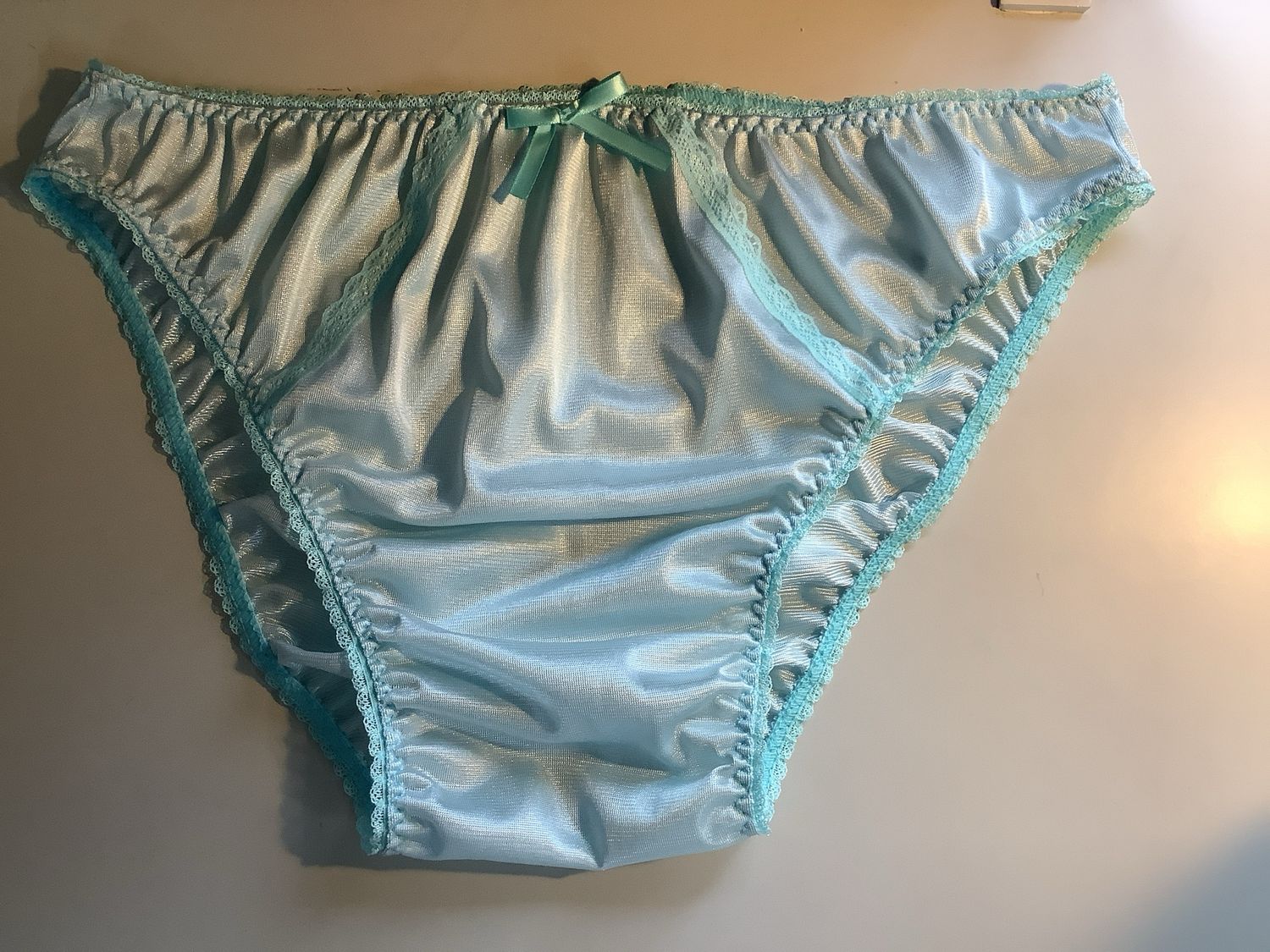 Nylon Tricot French Cut High Leg, Lace &amp; Vintage Picot Trim