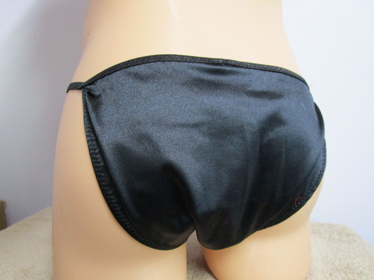 Nylon Spandex Classic String Bikini, Medium Front
