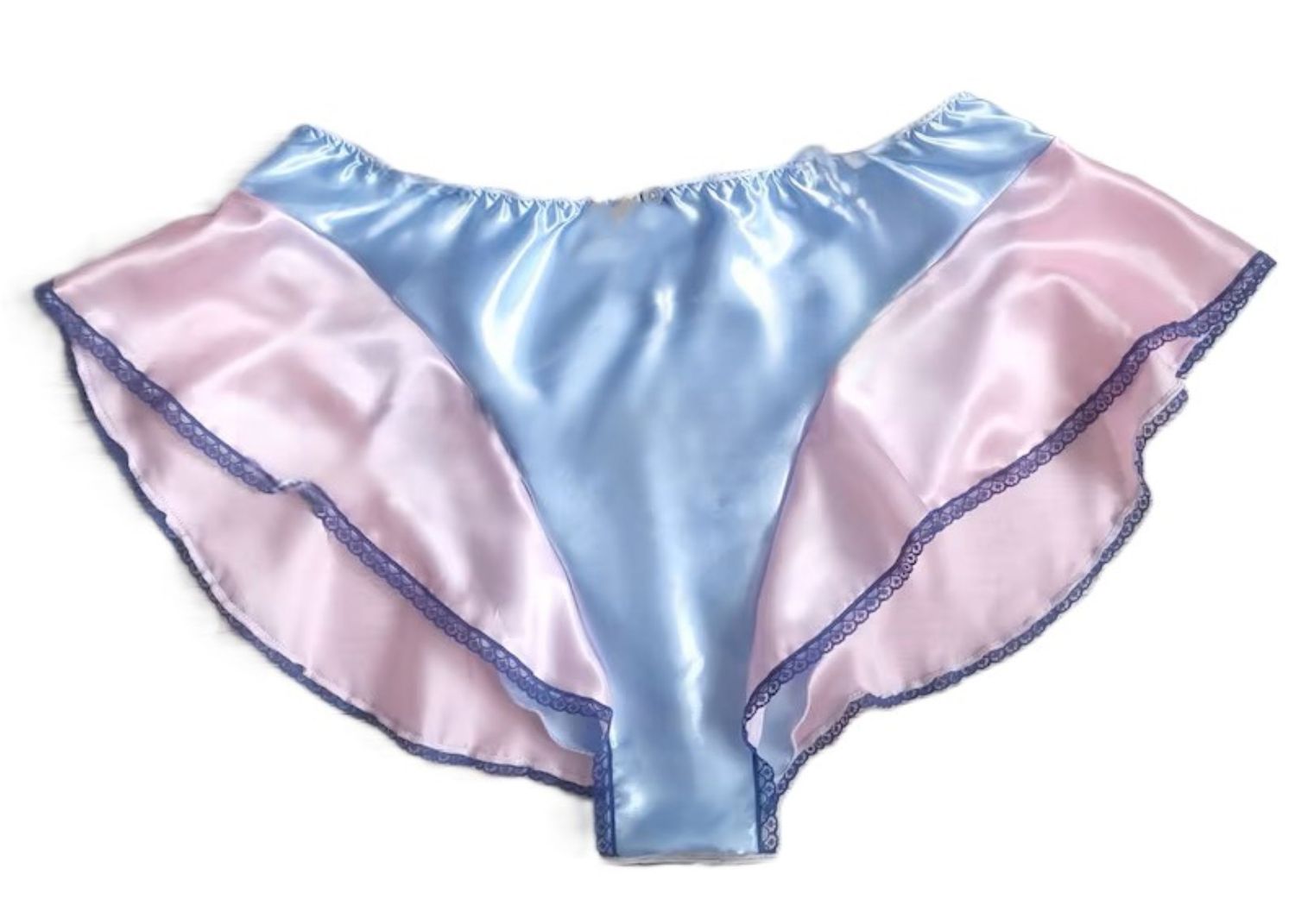 Satin Bikini Flutter Panty, Medium Man Front