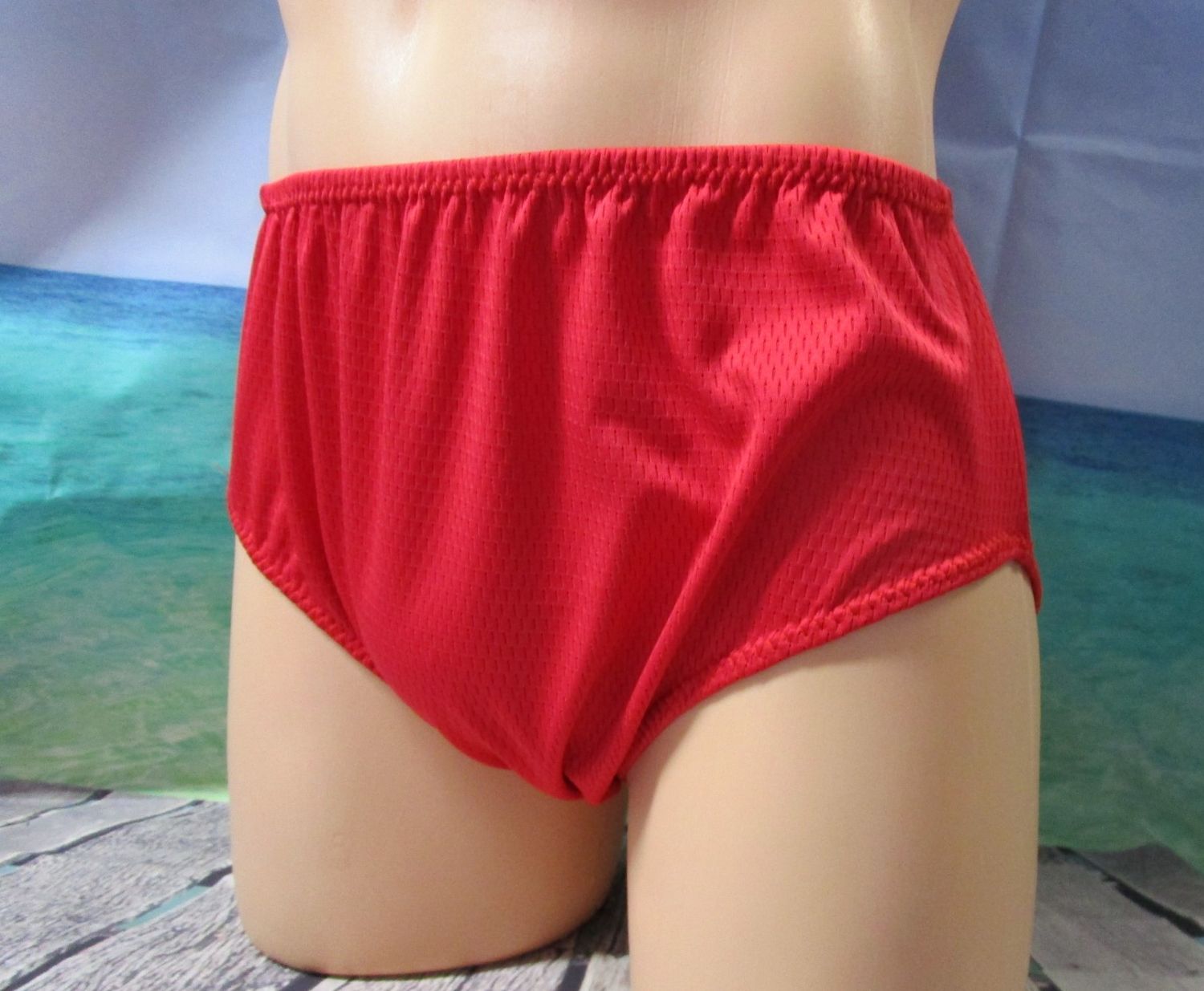 Stay Cool Coolmax-Dimple Mesh Brief, Medium Man Front