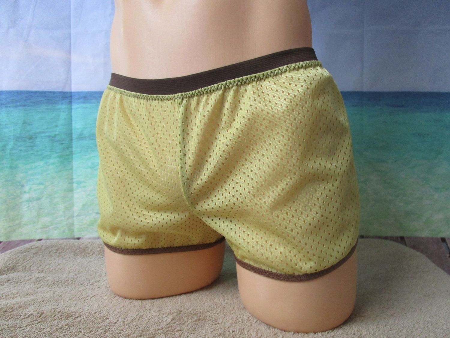 Athletic Nylon Mesh, Breathable, Boy Cut Shorts, FOE Trim