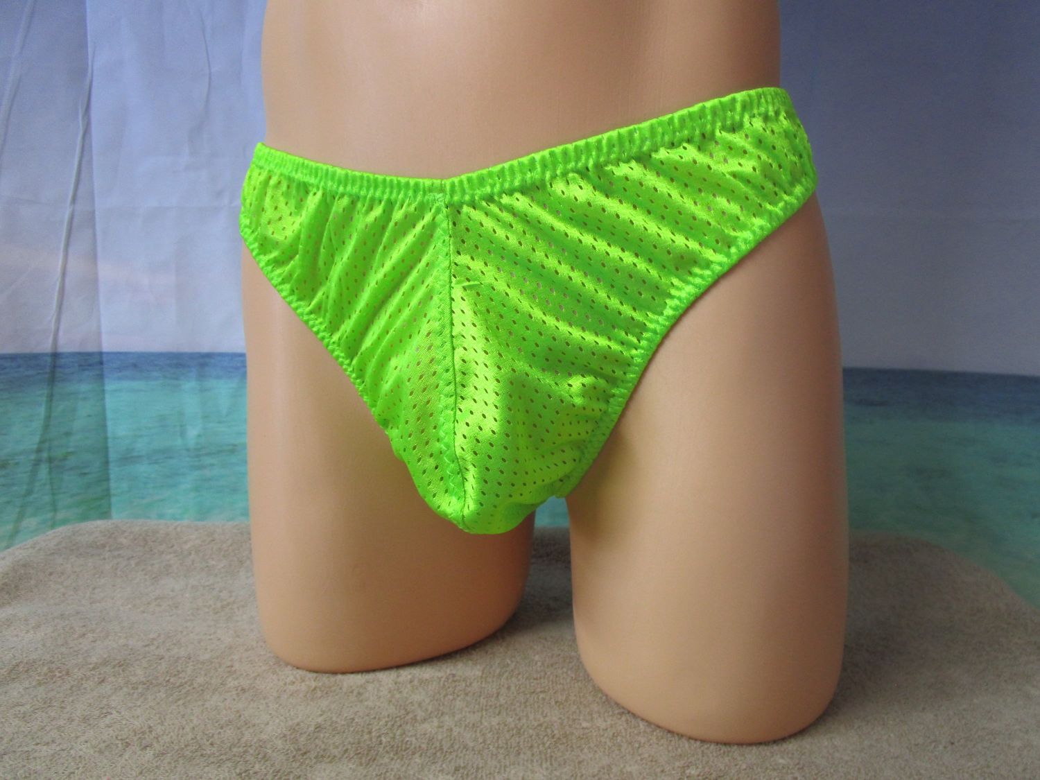 Athletic Nylon Mesh, Sport Bikini Man Panties