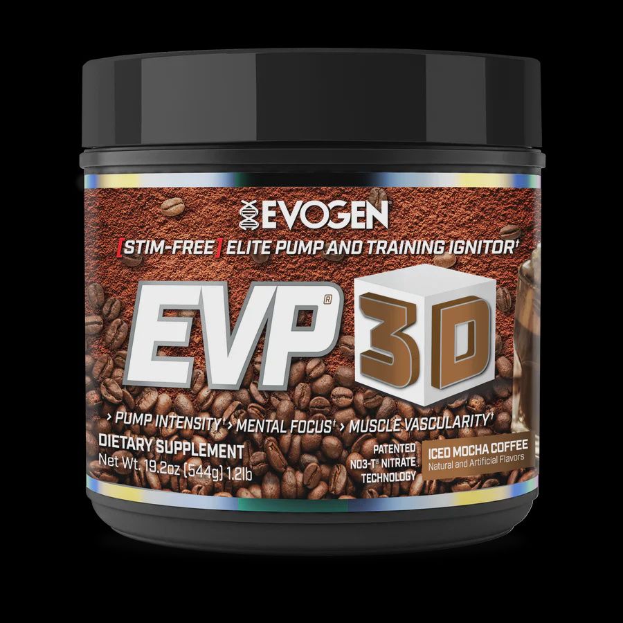Evogen - EVP-3D Non-Stim Pre-Workout, Flavor: Iced Mocha