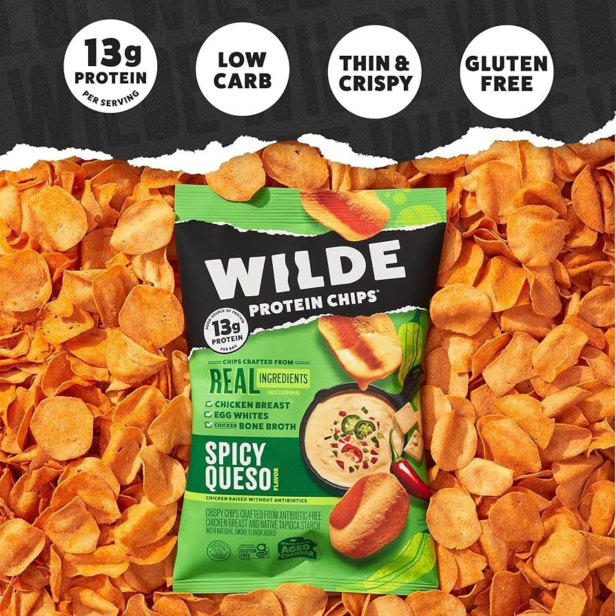 WILDE Protein Chips, Flavor: Spicy Queso