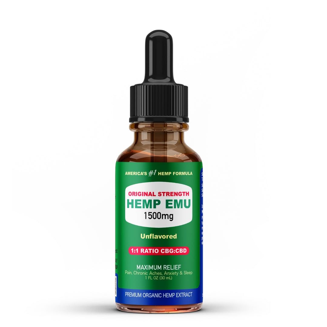 Hemp Emu 1500mg 1:1 Ratio CBG:CBD