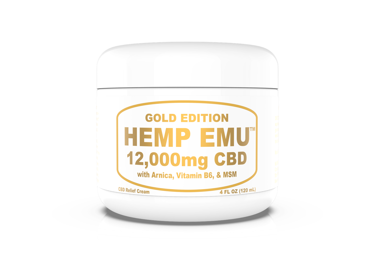 Hemp Emu Gold Edition 12,000mg CBD Relief Cream