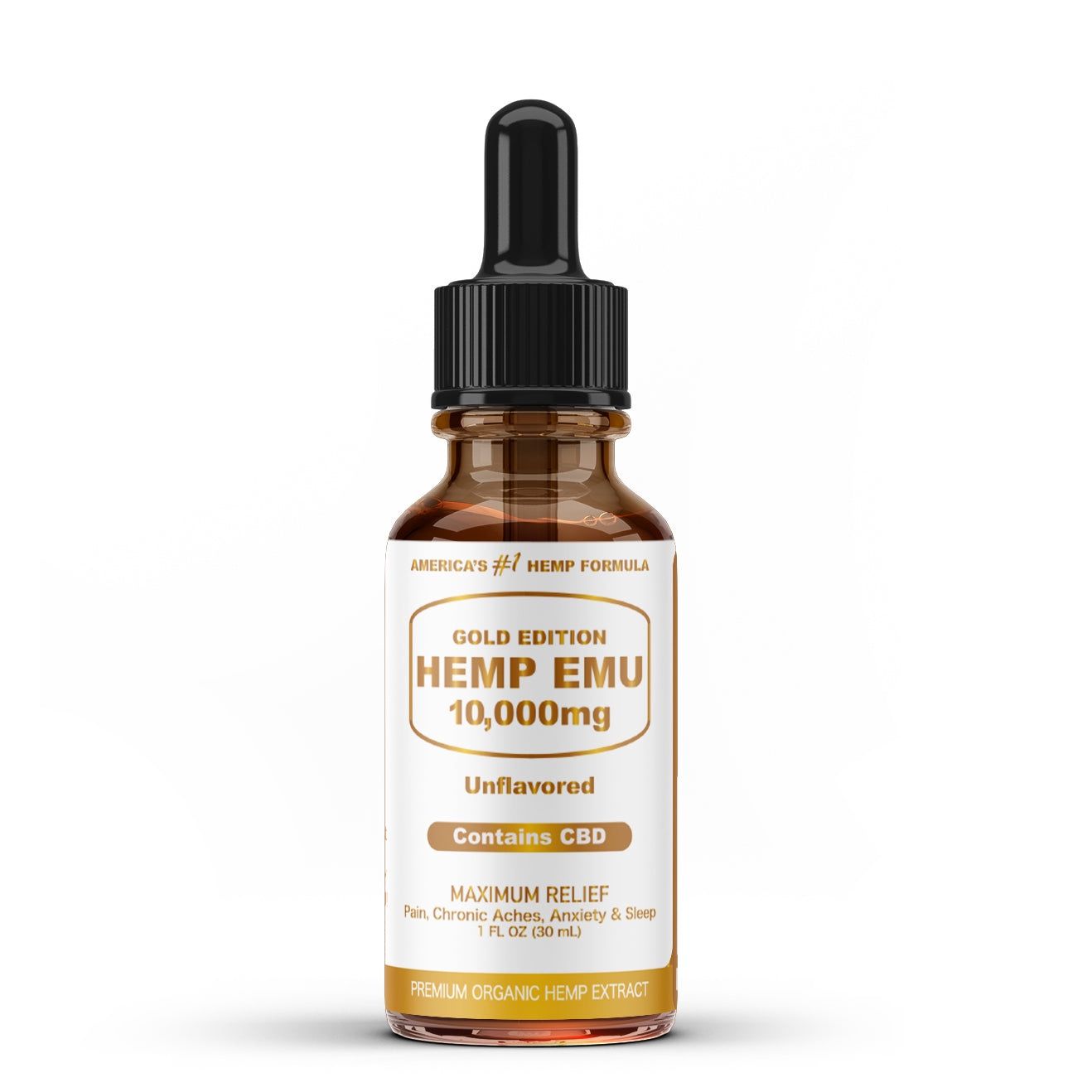 Hemp Emu Gold edition - CBD tincture 10,000 MG