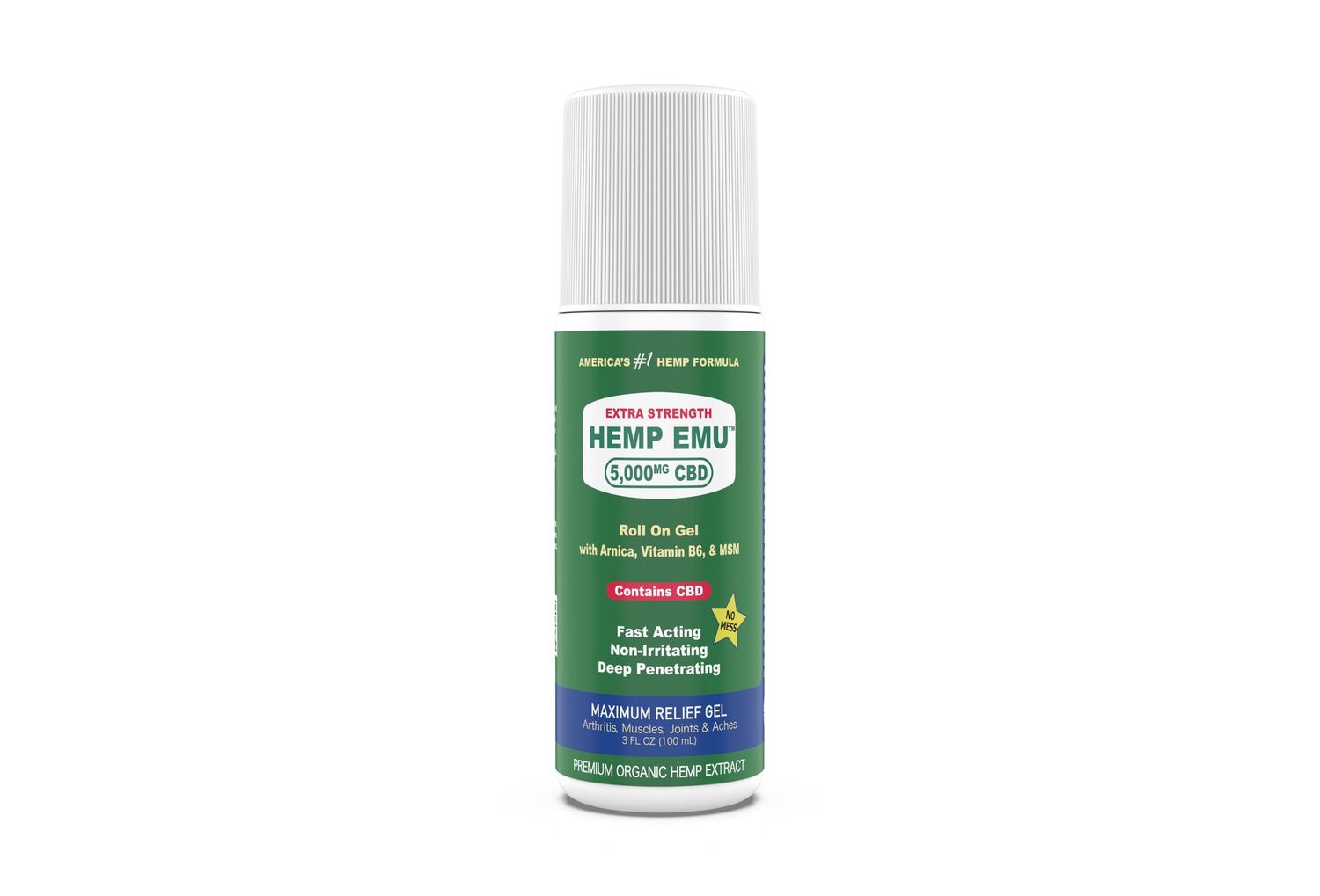 Hemp Emu - 5,000mg CBD Roll on Gel