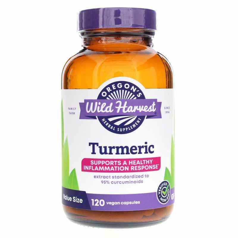 Oregon's Wild Harvest - Turmeric 120 Capsules