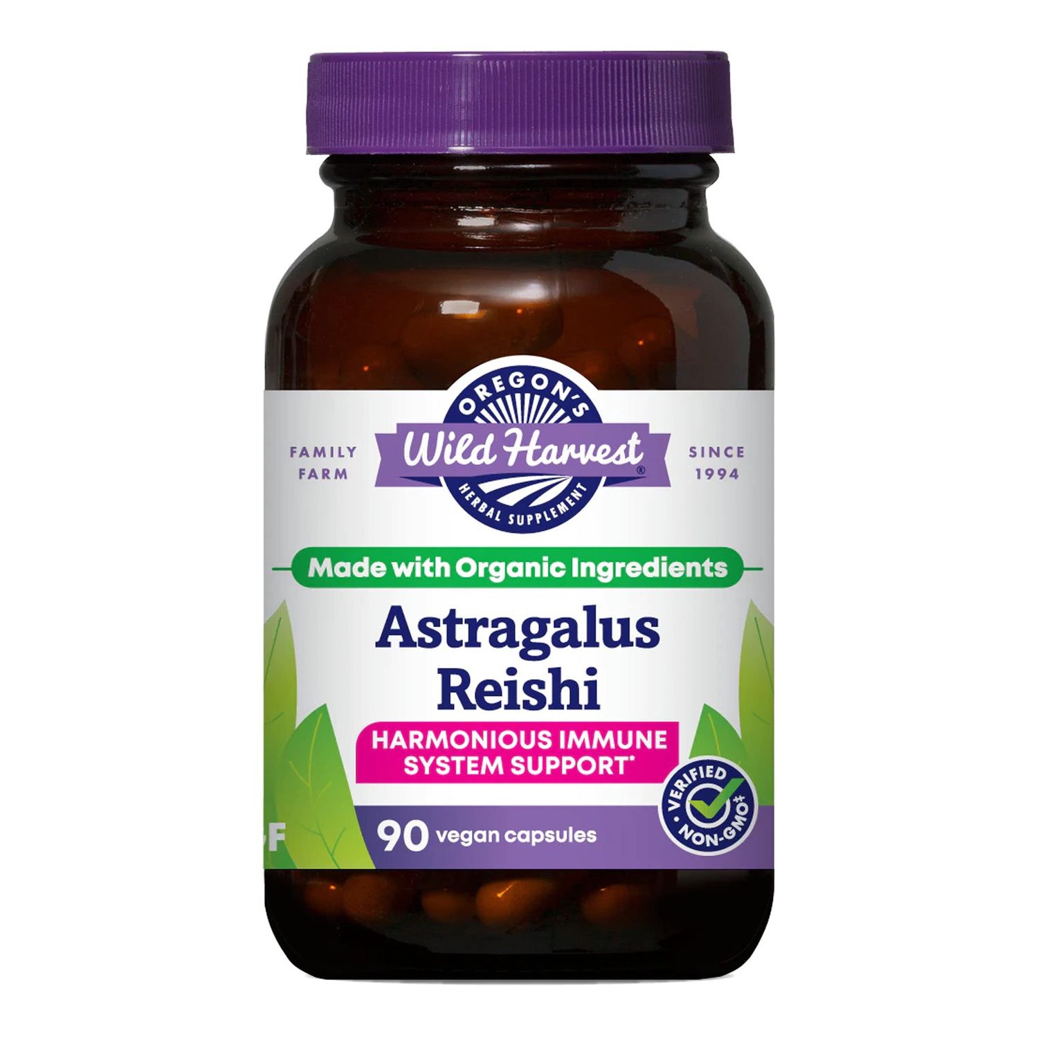 Oregon's Wild Harvest - Astragalus Reishi 90 Capsules