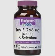 Bluebonnet - Dry E-268mg & Selenium 60 caps