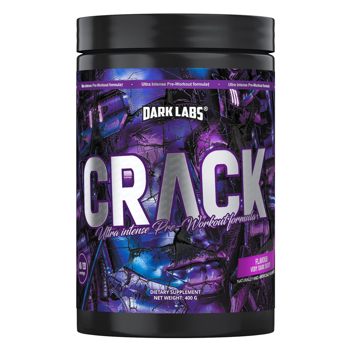 Dark Labs - Crack (Ultra intense pre-workout formula), Flavor: Cherry Lime