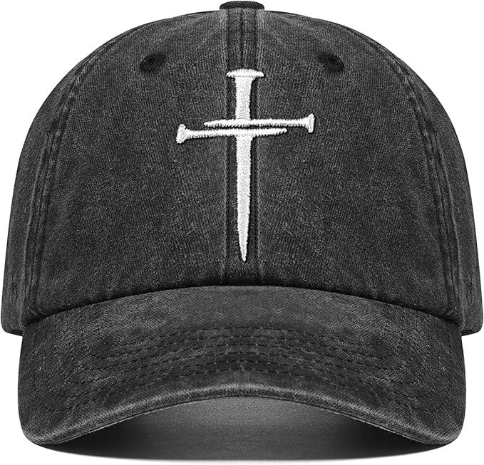 Cap-Embroidered Cross