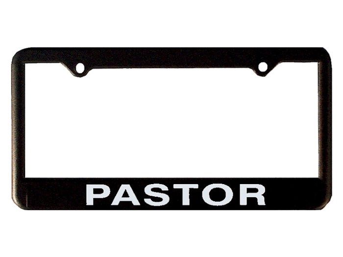 Auto Tag Frame-Pastor-Black