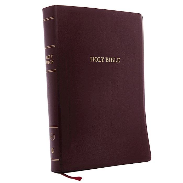 KJV Super Giant Print Reference Bible (Comfort Print)-Burgundy Leatherflex Holy Bible, King James Version
