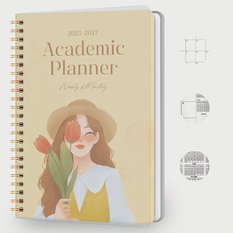 2025-2027 Academic Planner Monthly&amp;Weekly