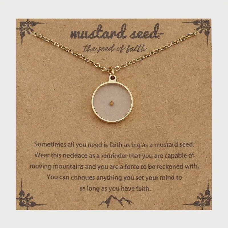 Mustard Seed Necklace-Round