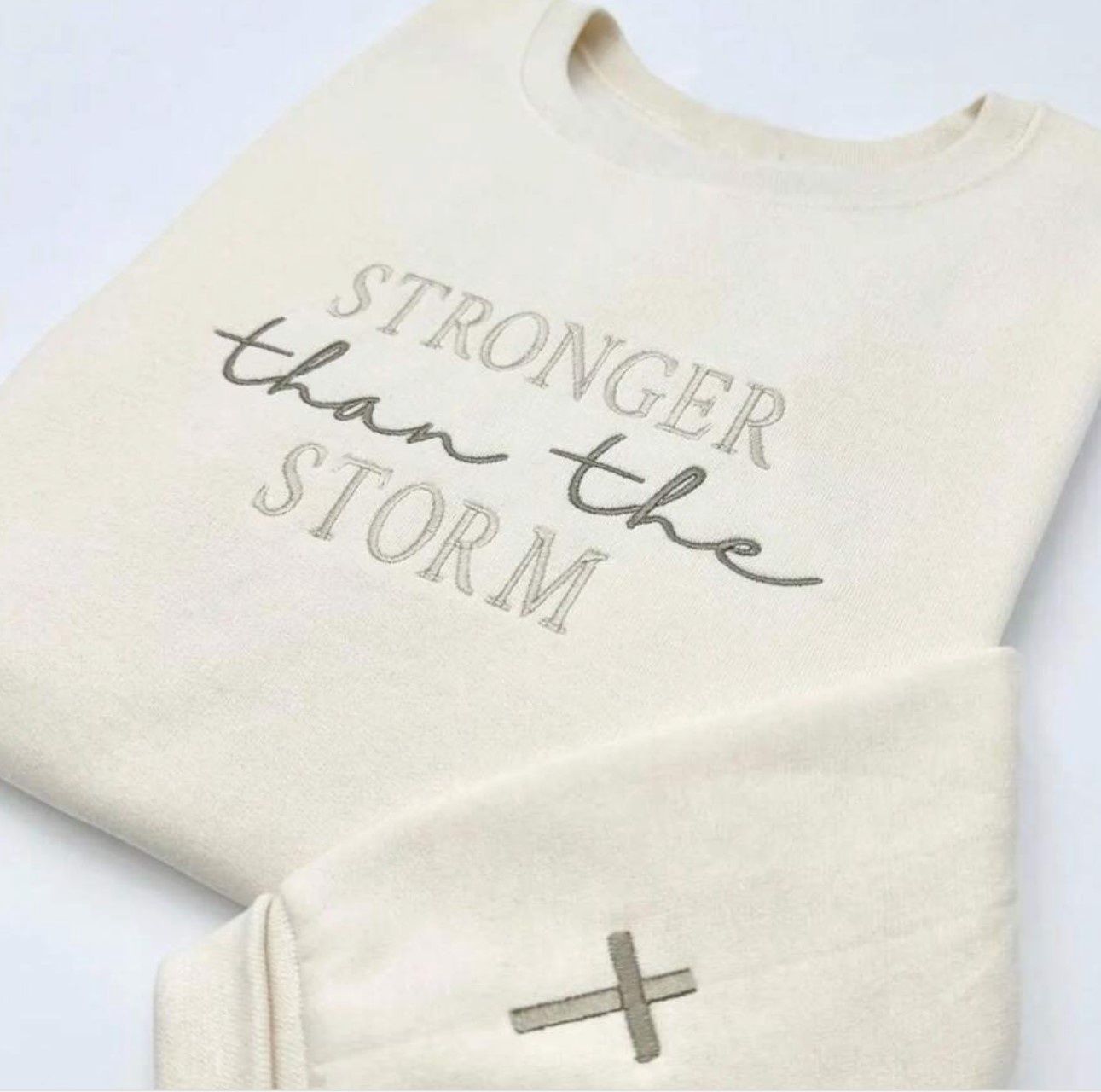 Stronger Than The Storm Beige