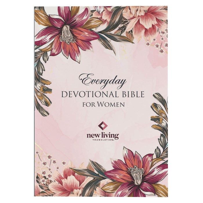 NLT Everyday Devotional Bible for Women-Pink Lily Flexcover