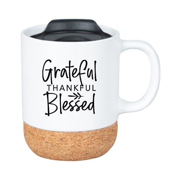 Mug-Cork-Grateful Thankful Blessed