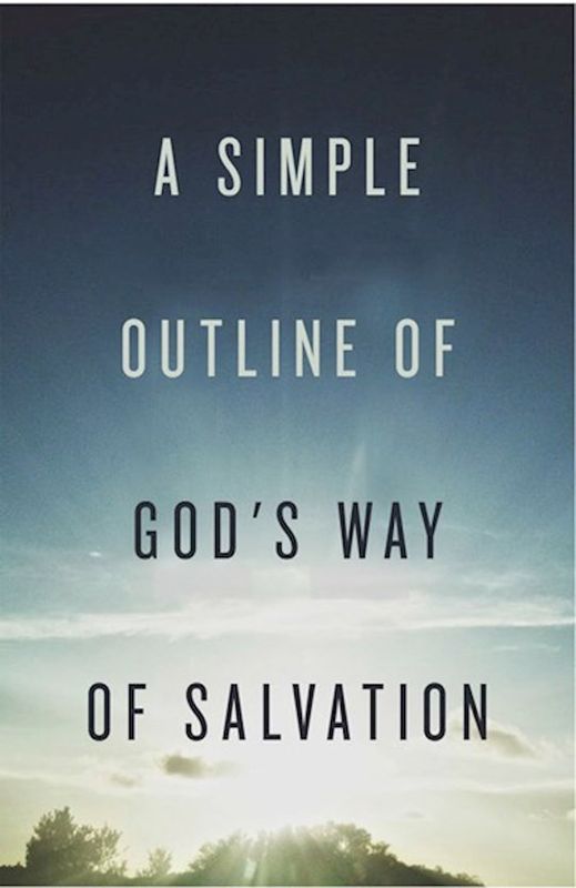 Tract-A Simple Outline Of God's Way Of Salvation (ESV) (Pack Of 25) (Pkg-25)