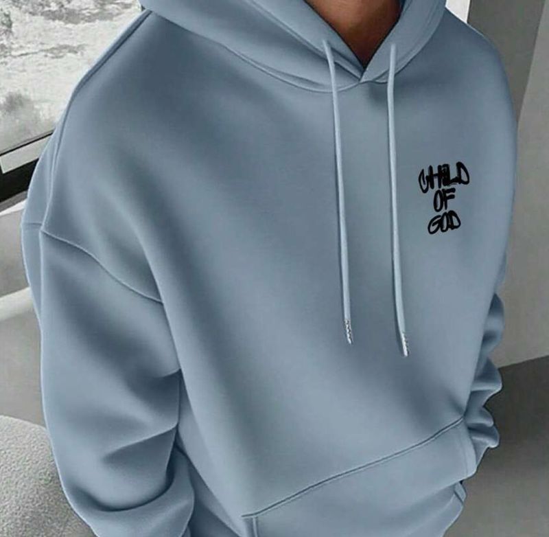 MENS HOODIE CHILD OF GOD BLUE