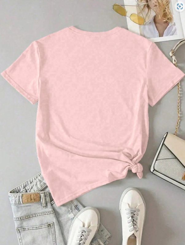 WOMENS T-SHIRT CROSS EMBROIDERY
