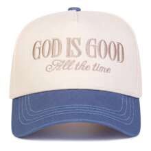 Cap God is good all the time Blue