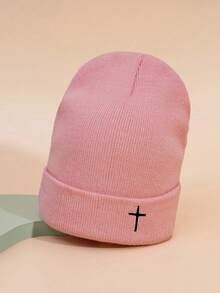 LADIES TOQUE CROSS PINK